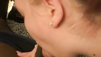 White girl sucks BBC