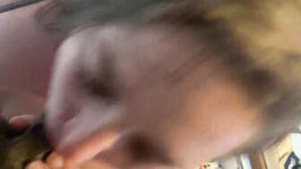 Girl sucks first black cock