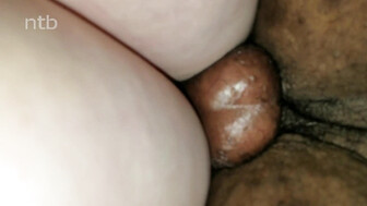 Slut white wife gets BBC creampie