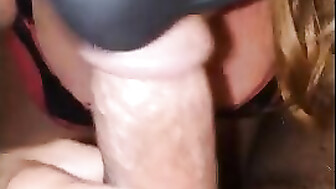 43 Year Old Snobby Blonde Attractive Milf Sucking and Stroking me to a messy cumshot!