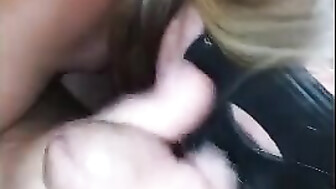 43 Year Old Snobby Blonde Attractive Milf Sucking and Stroking me to a messy cumshot!
