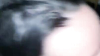 Brunette girl works on Black cock