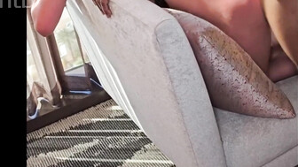 Slutty white lady worships huge black dick