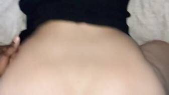 Blonde with big booty black cock backshots