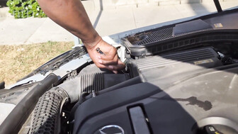 Busty blond pays that bbc bull for car repair with that shaved pussy