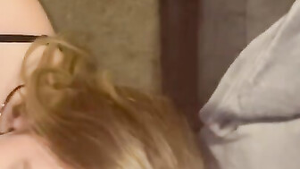 Cumming all over her pretty face