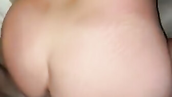 Hotwife sucking her husband off while getting Big black cock