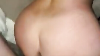 Hotwife sucking her husband off while getting Big black cock