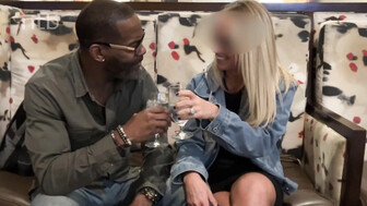 Blond cuckold white milf gets messy bbc creampie in her shaved pussy