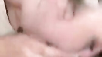 White honey sucks Black cock in car