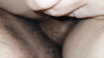 Cumming asian wife moaning sexy hairy wet pussy