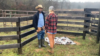 Hot farmer's wife wanted a big black cock