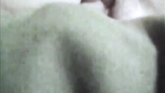 Lanelle fucks her hairy pussy with dildo