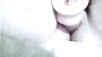 Lanelle fucks her hairy pussy with dildo