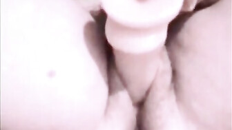 Lanelle fucks her hairy pussy with dildo