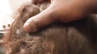 Snowbunny nympho hotwife worships big black cock