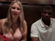 Cuckold wife enjoys dinner then gets intimate with BBC lover