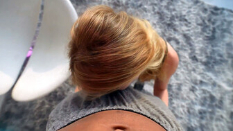 Huge black bull dominates a white cutie