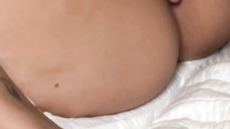 Cutie with oily booty fucked and sucked a big black cock