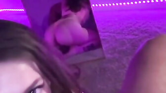 Hottie blows Big black cock