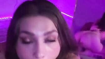 Hottie blows Big black cock