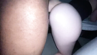 Black cock doggy before work