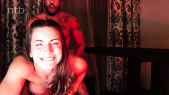 Hotwife with big boobs fucked hard by black lover