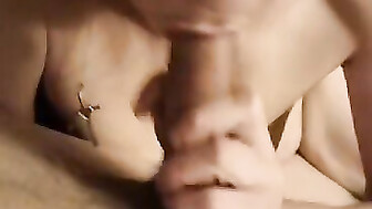 Julie sucks her husband's friend