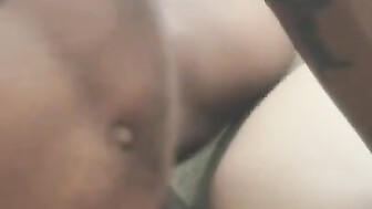 Creamy white pussy Long black dick