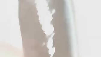 Milf plays with her bbc dildo