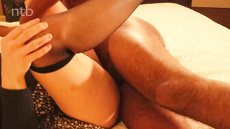 White wife loves it hard with her black lover