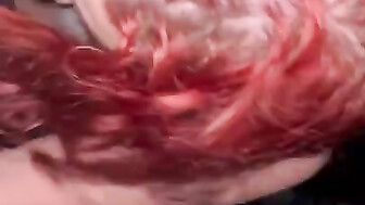 Redhead girl gets mouth fucked BBC