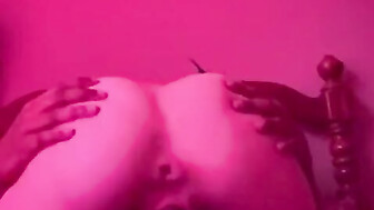 Riding baddy black cock