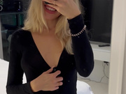Sexy blond hotwife gets blacked in hotel