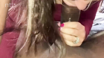 Hot wife and big black cock right after waking up