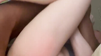 Thick white wife takes black cock