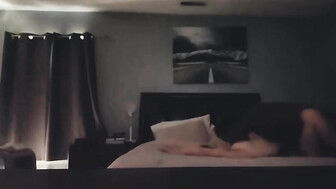 Brunette with big boobs and her black lover