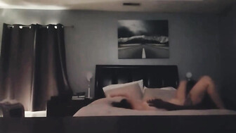 Brunette with big boobs and her black lover