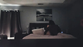 Brunette with big boobs and her black lover