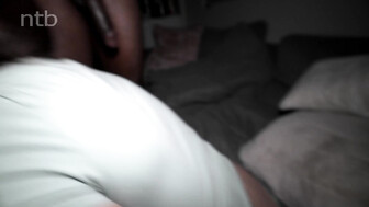 Hubby had sloppy seconds and sprinkled wife's pussy and ass with cum