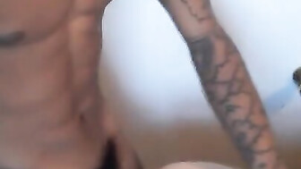 Snowbunny takes black cock