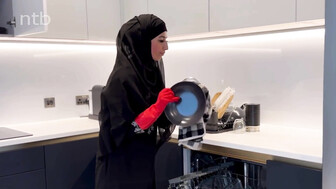 Perfect blond and her hijab girlfriend share that huge black cock