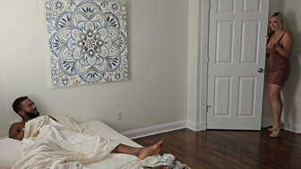 Married sexy blonde gone wild with handsome BBC guy