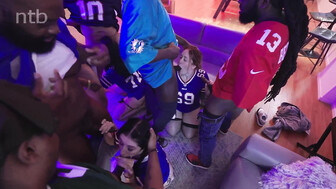 Three cockhungry white chicks and Big black guys