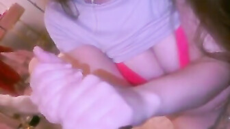 Snowbunny gets throat fucked BBC comp