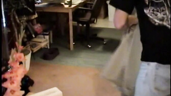 ex carla no panties tease