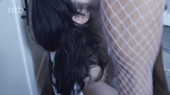 Two hot white babes snowballed cum after fucking that fat bbc bareback