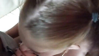 Slutty girl BBC mouthfucking