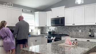 Blonde wife fucks husband's friend