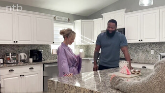 Blonde wife fucks husband's friend